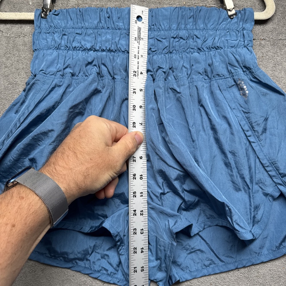 The Way Home Shorts Womens M Blue Running Activewear Free‎ People FP Movement - Picture 4 of 10